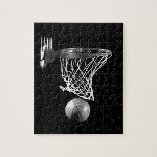 Puzzle Basket-ball noir et blanc