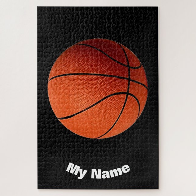 Puzzle Basket-ball Votre nom (Vertical)