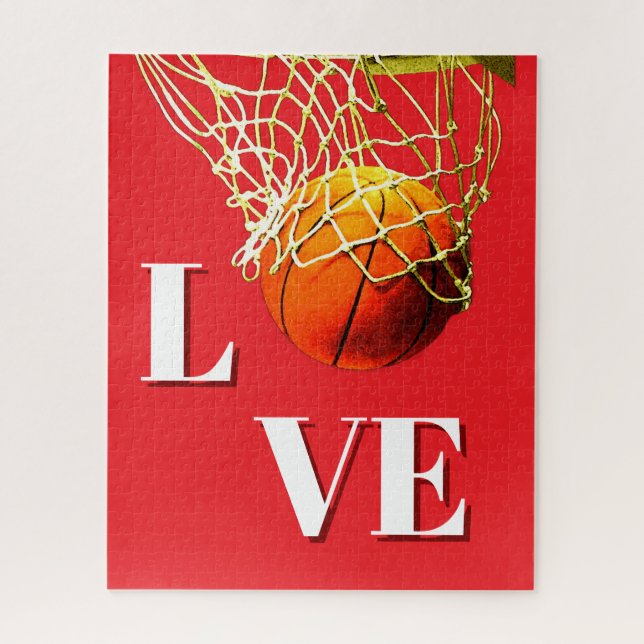 Puzzle Basketball que j'aime (Vertical)