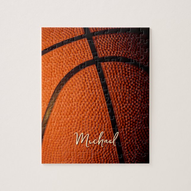 Puzzle Basketball Remplacer son propre nom Personnalisabl (Vertical)