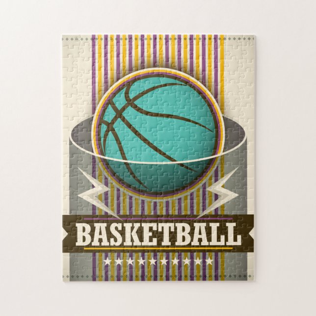 Puzzle Basketball Sport Ball Jeu Cool (Vertical)