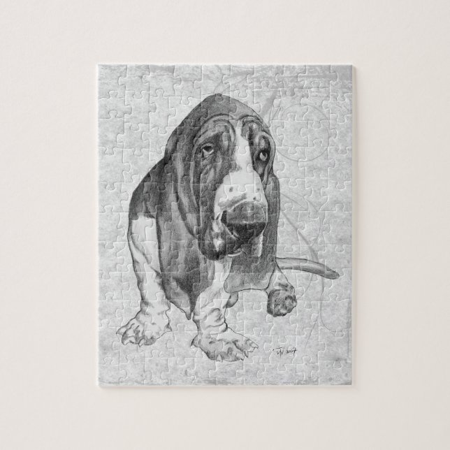 Puzzle Basset Hound (Vertical)