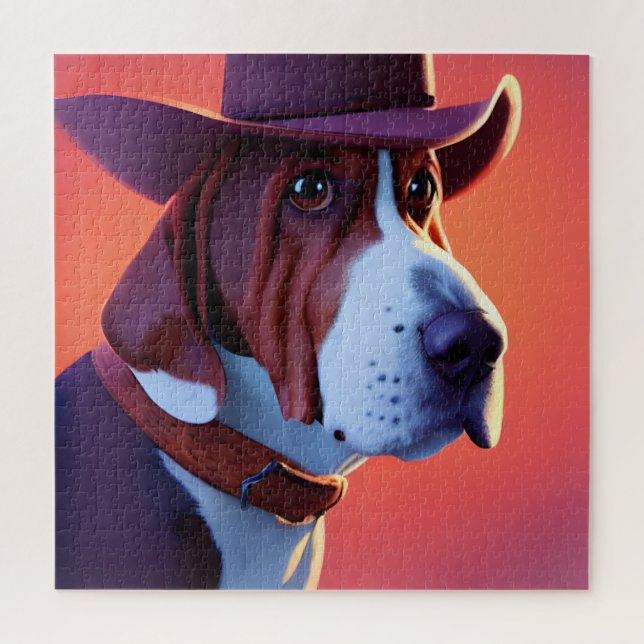 Puzzle Basset Hound (Vertical)