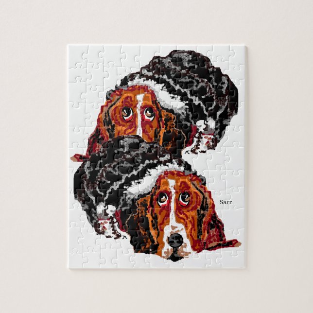 Puzzle : BASSET HOUND CHIEN (Vertical)