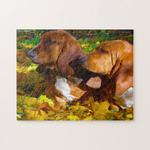 Puzzle Basset Hound Dogs.