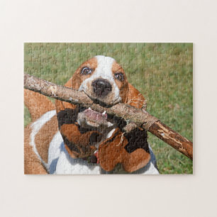 Puzzle Basset Hound Happiness Est Un Bâton