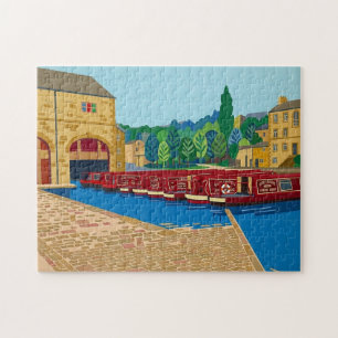 Puzzle Bassin du canal de Sowerby Bridge, art de style Ma