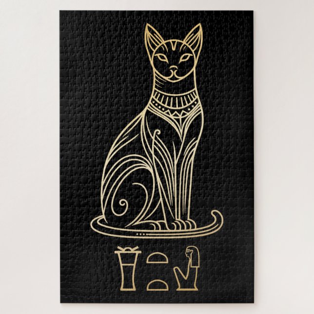 Puzzle Bastet, déesse égyptienne des chats. Nom dans les  (Vertical)