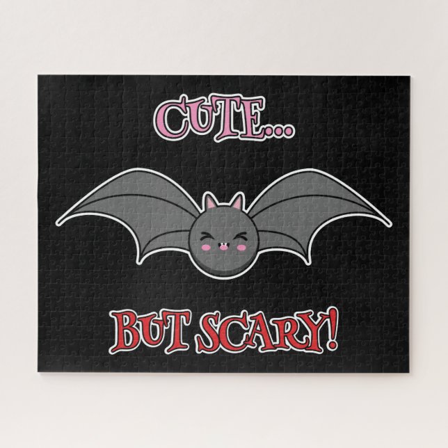 Puzzle Bat mignonne mais effrayant (Horizontal)