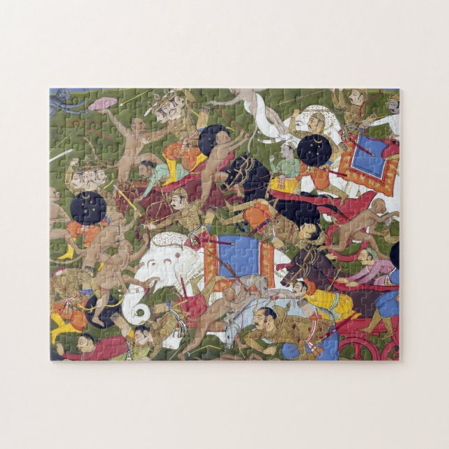 Puzzle Bataille à Lanka Ramayana Udaipur Inde Sahibdin (Horizontal)