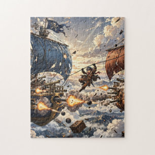 Puzzle Bataille de dirigeables de pirates du ciel