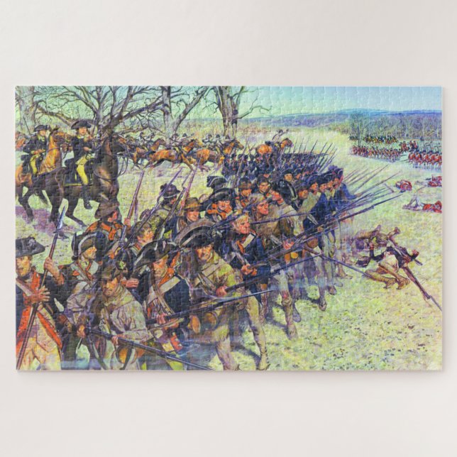 Puzzle Bataille de Guilford Courthouse 15 mars 1781  (Horizontal)