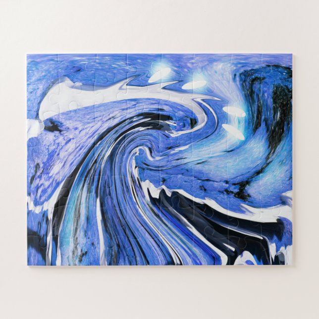 Puzzle Bataille de la mer et rochers art (Horizontal)