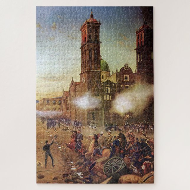 Puzzle Bataille de l'histoire mexicaine de Puebla (Vertical)