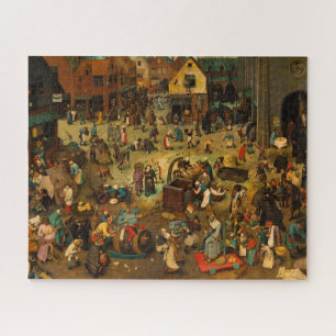 Puzzle Bataille entre Carnaval et Carême par Bruegel