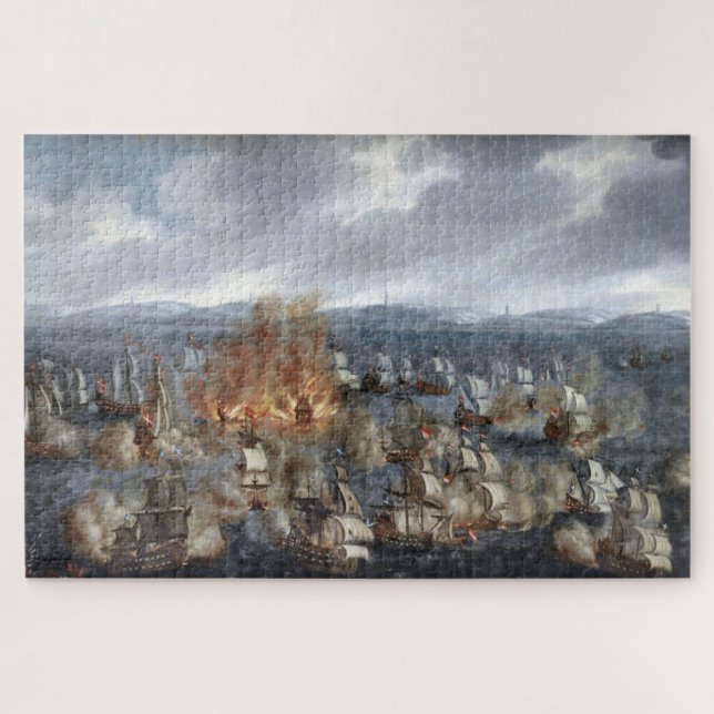 Puzzle Bataille navale d'Öland juin 1676 Claus Møinichen (Horizontal)