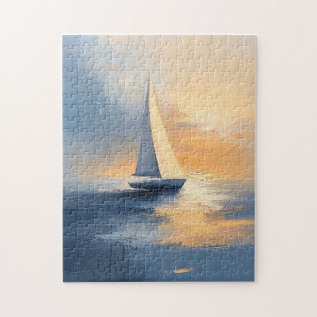 Puzzle Bateau à voile au coucher du soleil (Vertical)