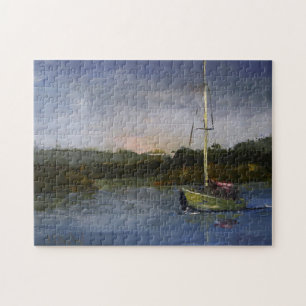 Puzzle Bateau à voile Impressionniste Art original Challe
