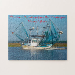 Puzzle Bateau crevettier Mississippi.