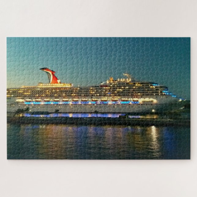 Puzzle Bateau de croisière la nuit (Horizontal)