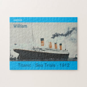 Puzzle Bateau de la ligne White Star Vintage en bleu Tita