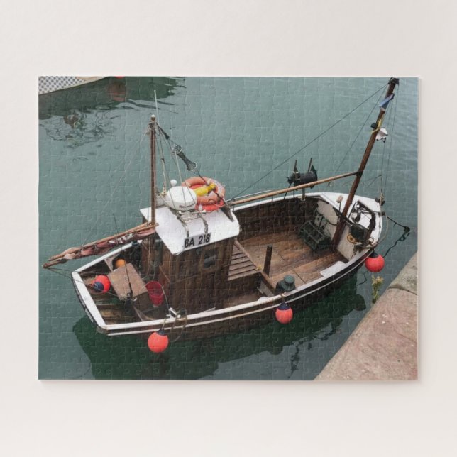 Puzzle Bateau de pêche dans le port de Portpatrick, Wigto (Horizontal)