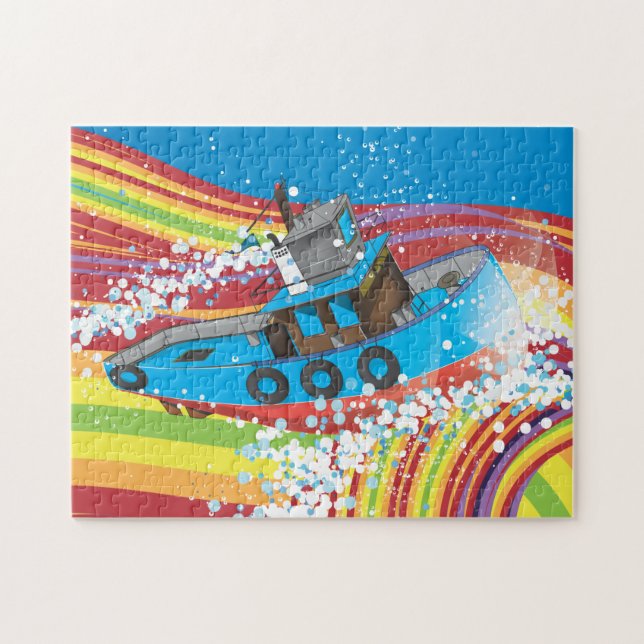 Puzzle Bateau de pêche orageux (Horizontal)