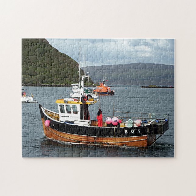 Puzzle Bateau de pêche, Portree, île de Skye 2 (Horizontal)