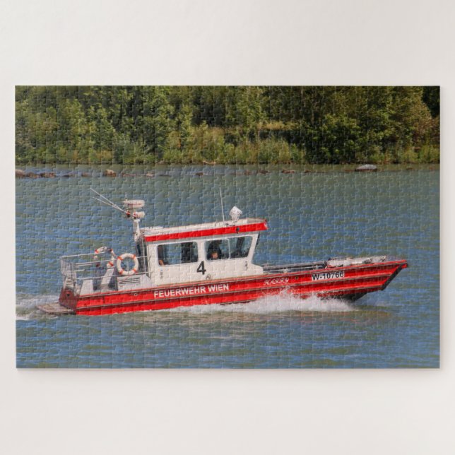 Puzzle Bateau du Service des incendies, Vienne, Autriche (Horizontal)
