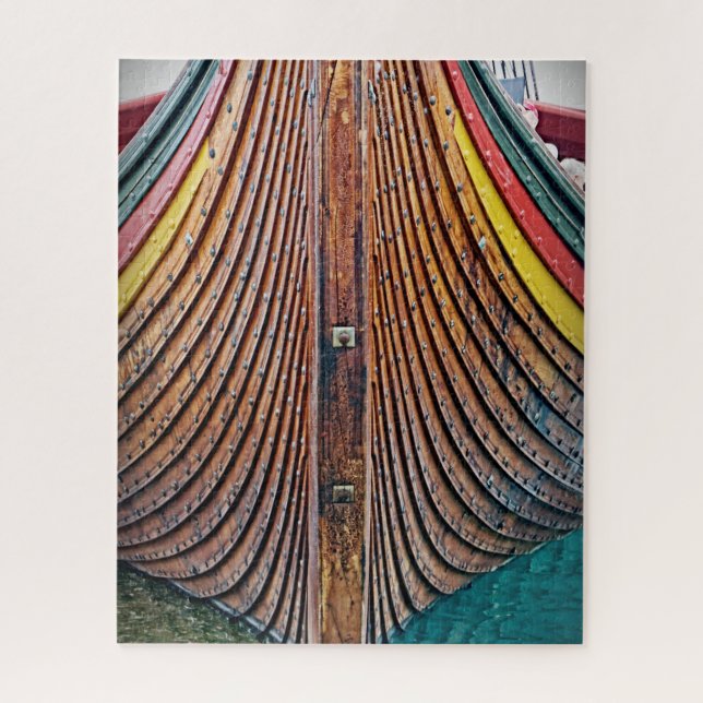 Puzzle Bateau en bois de Viking - 16x20 - casse-tête de (Vertical)