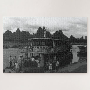 Puzzle Bateau fluvial vintage de Guilin en Chine