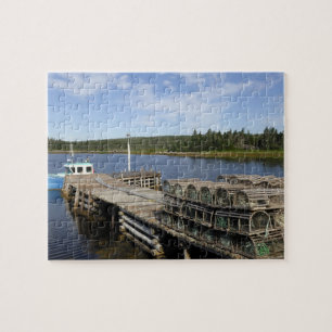 Puzzle Bateau homardier, Mushaboom, Nouvelle-Écosse, Cana
