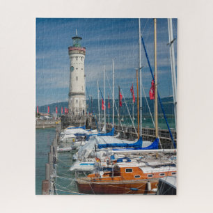 Puzzle Bateau phare Port de Lindau Bodensee Allemagne