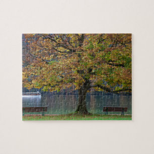 Puzzle Bateau sur un lac en automne, Allemagne
