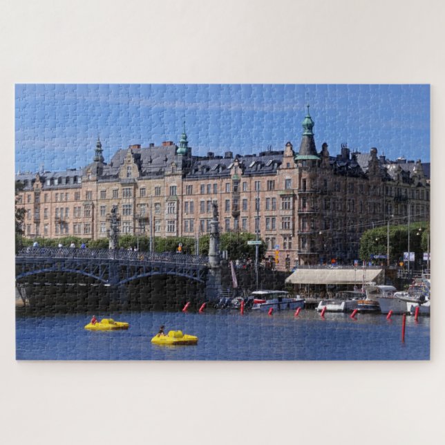 Puzzle Bateaux à pédales sur une journée d'été à Stockhol (Horizontal)