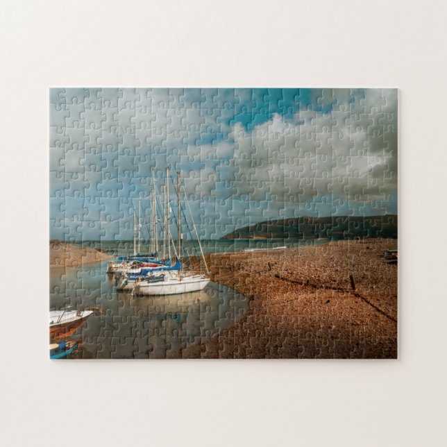 Puzzle Bateaux à Porlock Weir Photographie (Horizontal)
