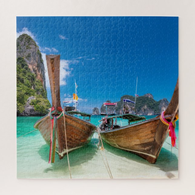 Puzzle Bateaux à queue longue de Thaïlande  (Vertical)