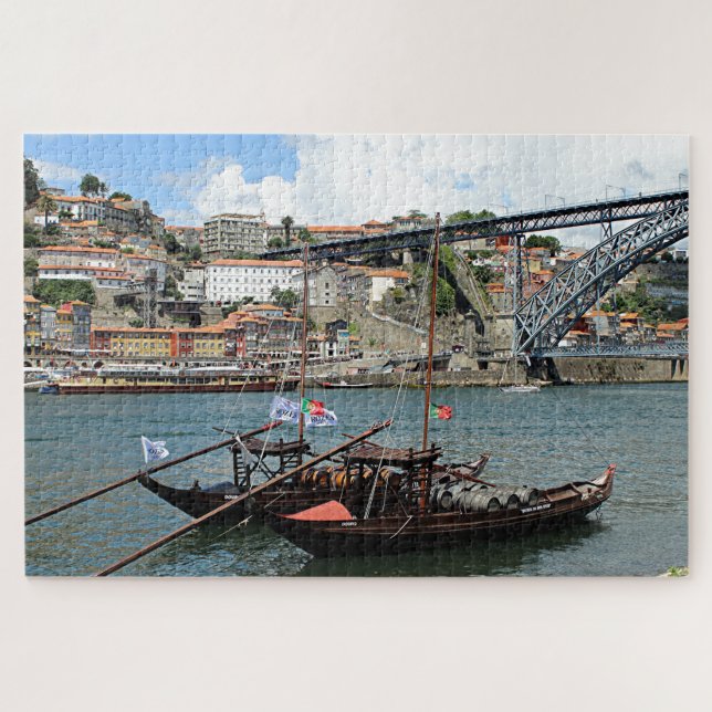 Puzzle Bateaux à vin, Porto, Portugal (Horizontal)