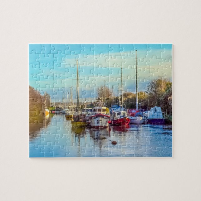 Puzzle Bateaux au port de Lydney (Horizontal)
