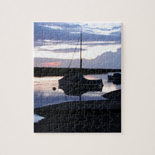 Puzzle Bateaux Blakeney au crépuscule (Vertical)
