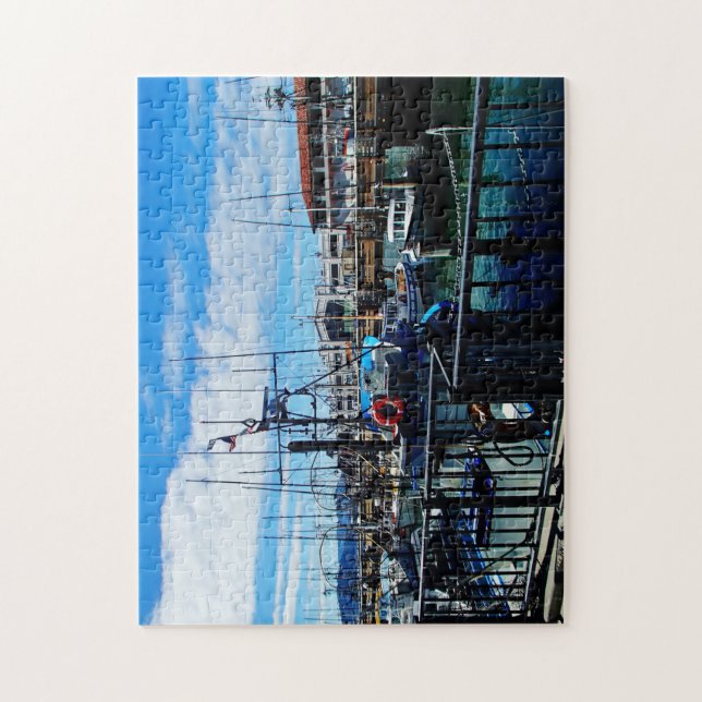 Puzzle Bateaux dans le dock (Vertical)