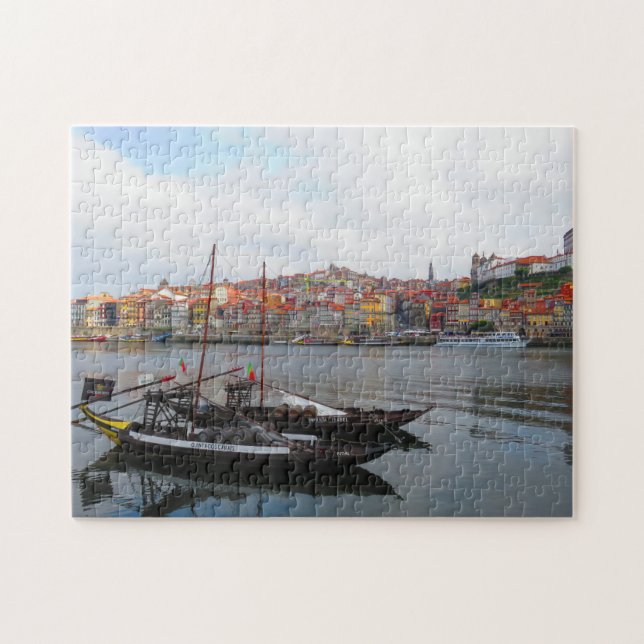 Puzzle Bateaux dans le fleuve Douro - Porto, Portugal (Horizontal)