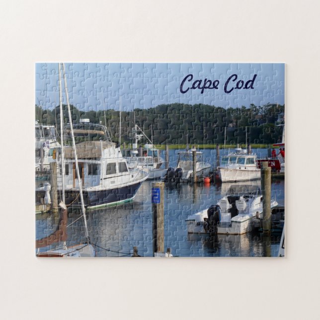 Puzzle Bateaux dans un port de Cape Cod (Horizontal)