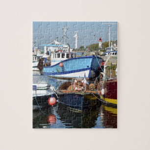 Puzzle Bateaux de pêche dans le port de Honfleur en Franc