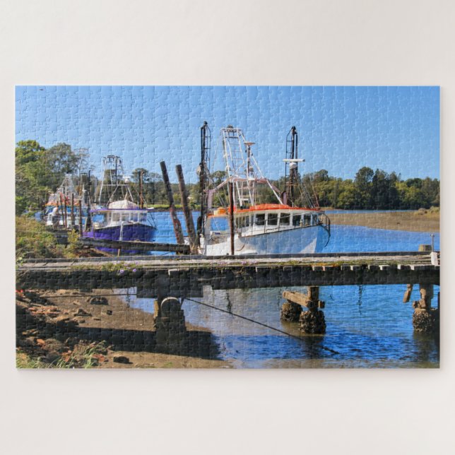 Puzzle Bateaux de pêche, Nouvelle-Galles du Sud, Australi (Horizontal)