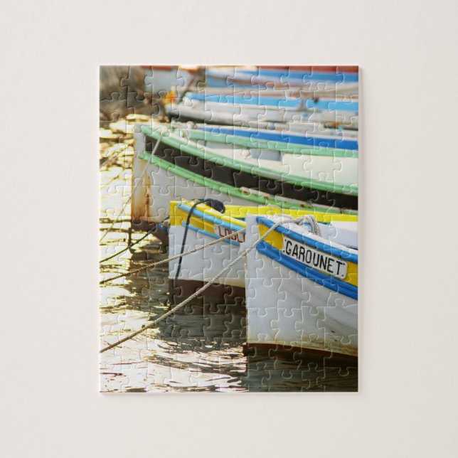 Puzzle Bateaux de pêche provençaux typiques peints en (Vertical)