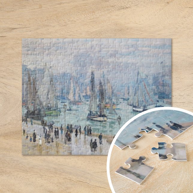 Puzzle Bateaux de pêche quittant le port | CLAUDE MONET (Créateur téléchargé)