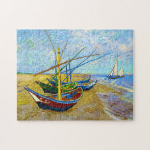 Puzzle Bateaux de pêche sur la plage par Vincent van Gog