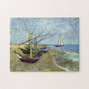 Puzzle Bateaux de pêche sur la plage par Vincent Van Gogh