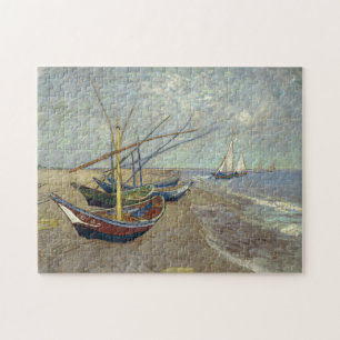 Puzzle Bateaux de pêche sur la plage par Vincent Van Gogh